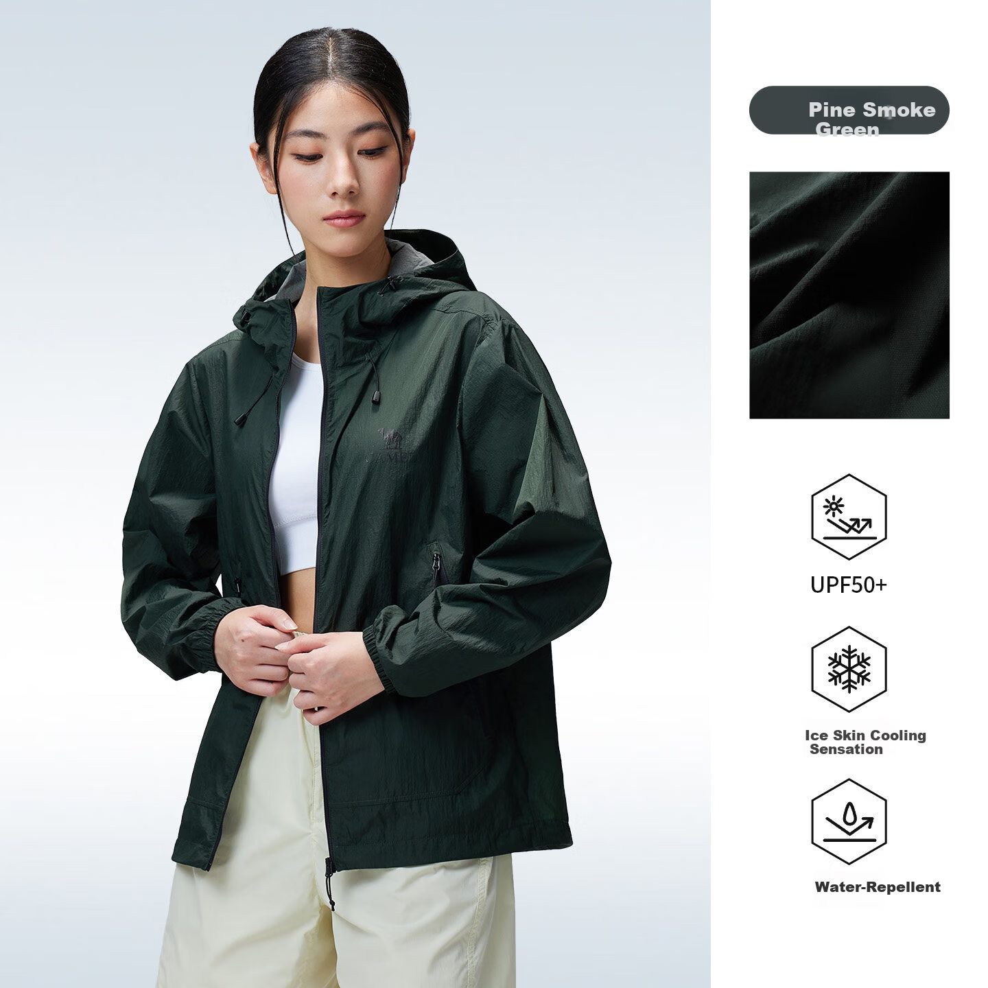 CAMEL Sunscreen Jacket 2026 Spring Summer New Unisex Breathable Cooling Windproof Water-Repellent Sports Coat R003
