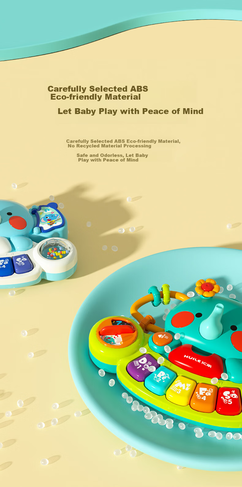 HuiLe Toys Owl Busy Board Infant Toddler Musical Phone Montessori Toy 0-6 Months Birthday Gift 9