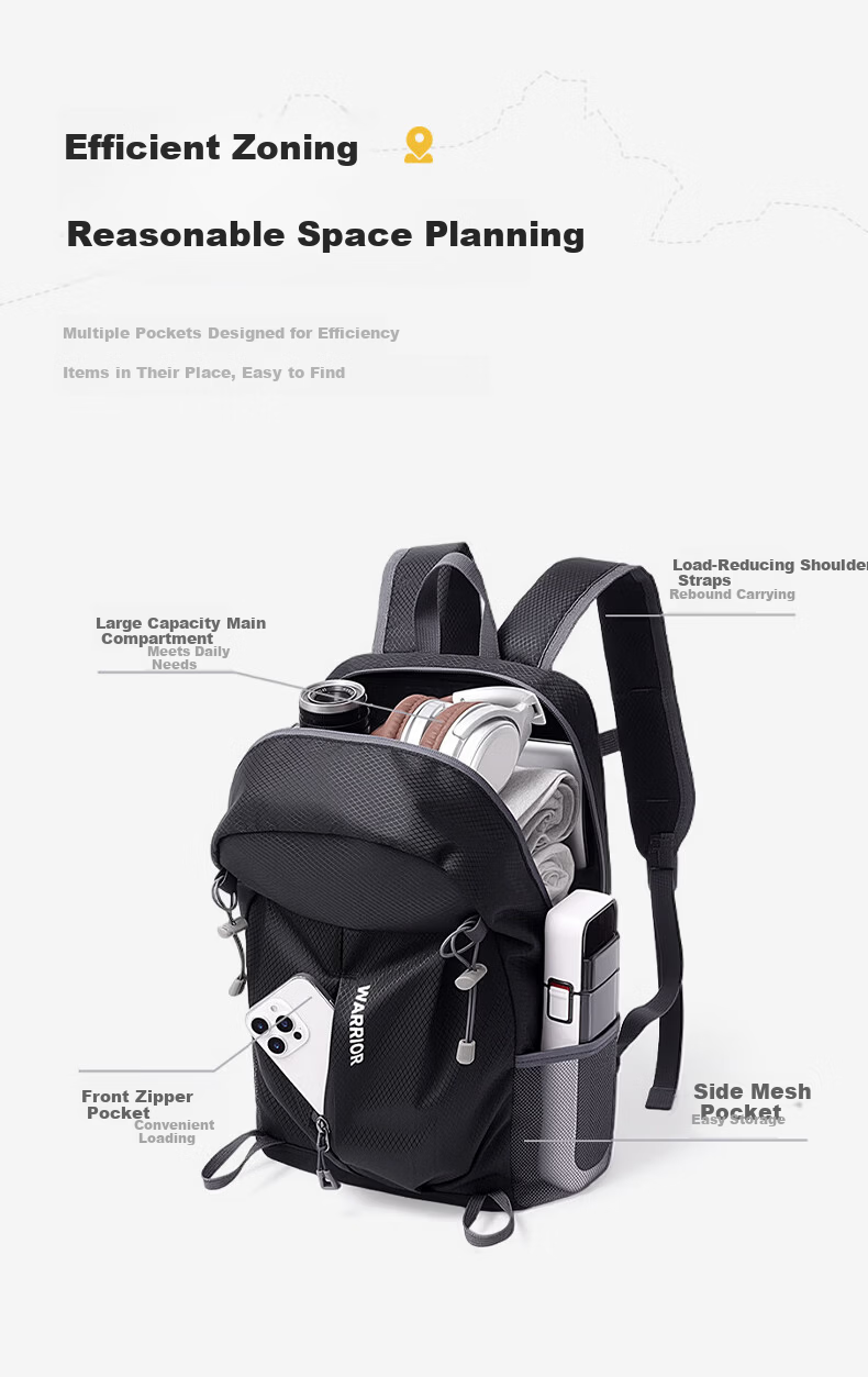 Huili Travel Backpack, Outdoor Rucksack for Women, 2026 New Model, Ultra-Light Hiking Bag, Lightweight Daypack for Mountaineering And Travel, Suitable for Both Men And Wome 6