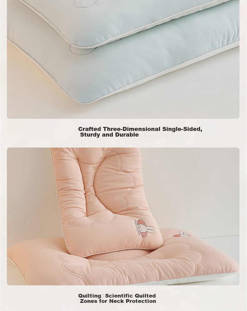 Ran Brand Children's Pillow Class A Washable Neck Protection Dormitory Student Pillow Core Cloud Pillow 6-16 Years 40*60cm 12