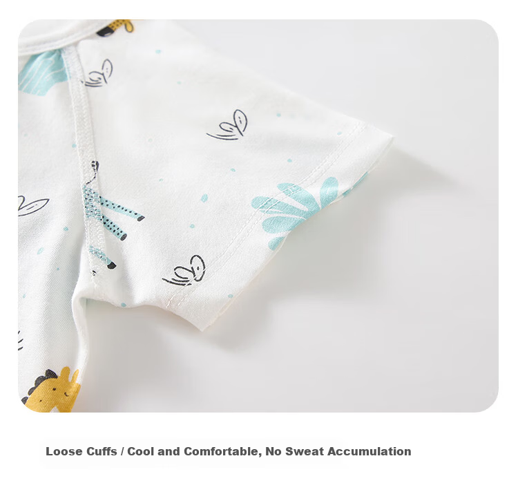 Qiaojiao Duck Baby Clothes Newborn Summer Thin Romper Class A Pure Cotton Full Moon Baby Crawling Suit Summer Pajamas 4