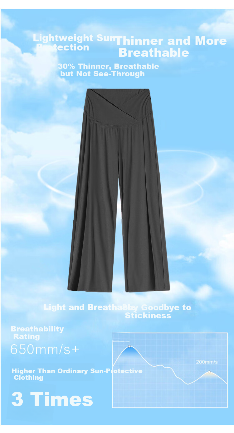 JOYNCLEON Maternity Pants Summer Low Waist Straight Leg Wide Leg Maternity Wear Black L Jyk176498 4