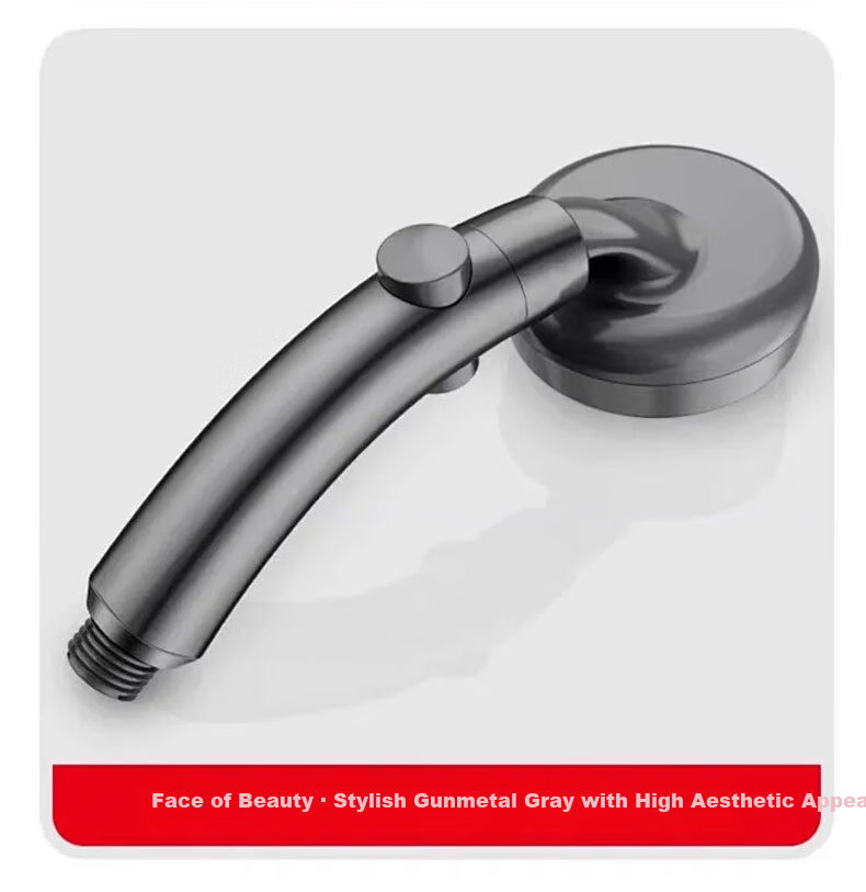 HOMK [Germany] Adjustable Elbow Shower Head Set with Pressurized Top Spray Handheld Shower Head 14