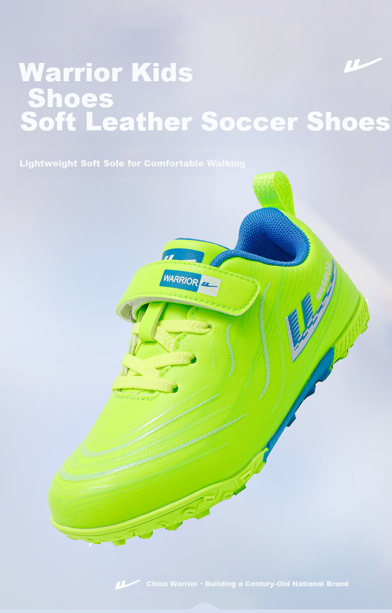 Warrior Kids Soccer Shoes Boys and Girls Primary and Secondary School TF Turf Training Shoes WZ-B950T Purple Size 35 1