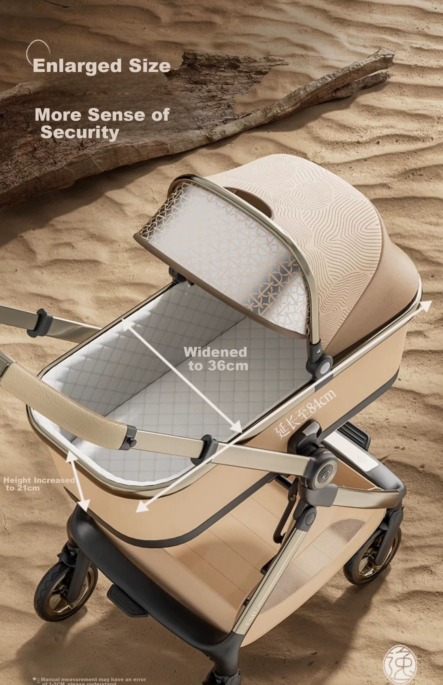 Elittile Infant Car Seat Carrier Newborn Baby 0-15 Months Portable Car Seat Golden Amber 5