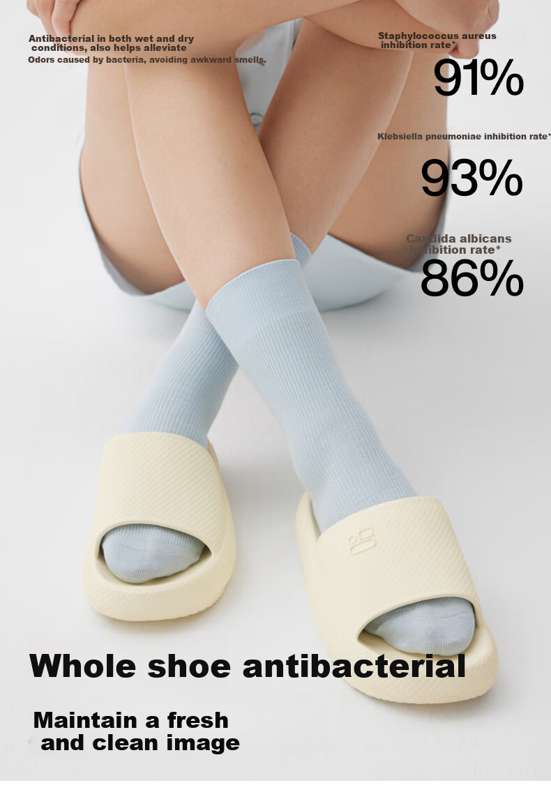 Jiao Nei 301H Unisex Bathroom Slippers Non-Slip Soft Comfort Couple Home Antibacterial Odor-Resistant Outdoor Wearable Sandals 7
