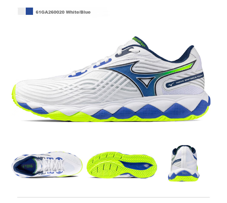 Mizuno Tennis Shoes Megalodon Men's Professional Pickleball Shoes ENFORCE TOUR 2 White Blue Size 40 8