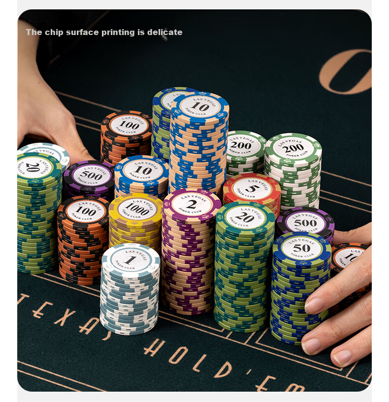 BR Poker Chips High-End Custom Score Tokens Cards Mahjong Machine Chips 100 Pieces 9