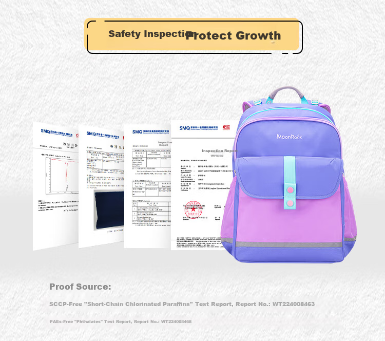 MoonRock Primary School Children's Ergonomic Backpack for Grades 3-5 Boys and Girls Large Capacity Dark Blue 11