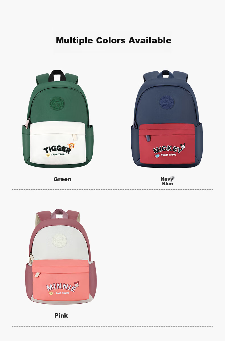 Disney Kids Backpack for Kindergarten and Primary School Boys and Girls Lightweight Outdoor School Bag Navy Blue 7