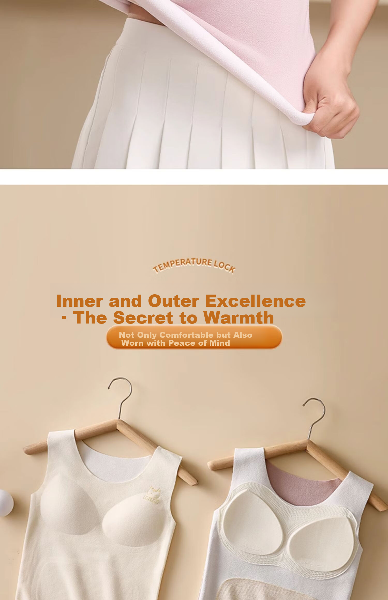 MiiOW 2-Pack Girls' Thermal Underwear Vests for Adolescents, New Autumn/Winter 2025 Children's Bras for Middle and High School Students 22