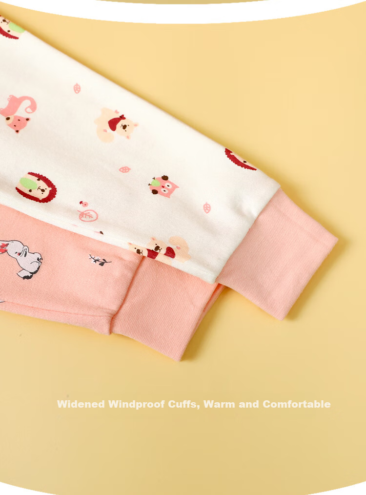 Hodohome Kids Girls Cotton Thermal Antibacterial Warm Pants Mid-Large Children Cotton Fleece Sleepwear 172 130 8