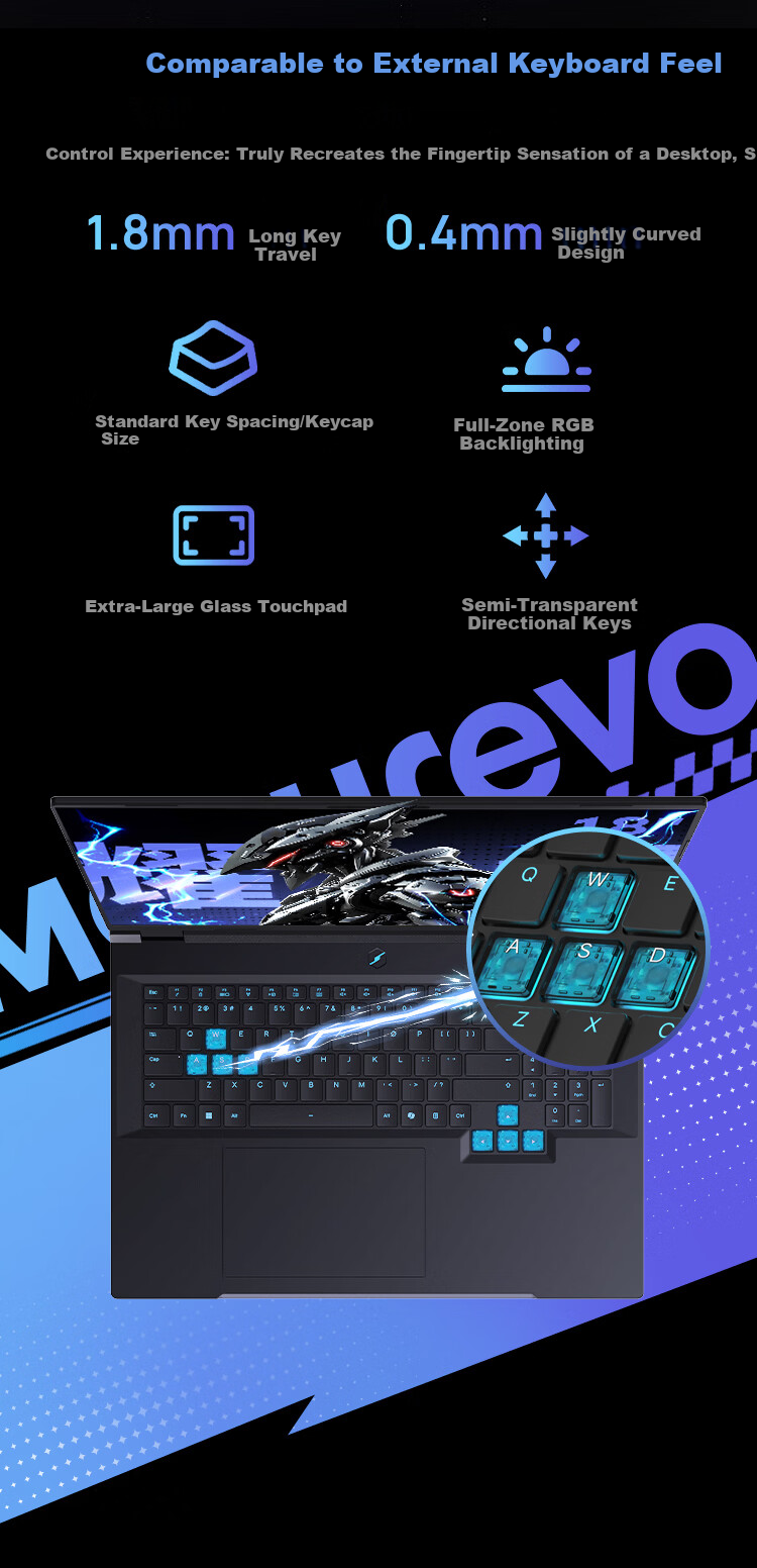 MECHREVO YaoShi 18 Pro Intel Core Ultra7 18-inch Gaming Laptop (U7-270HX Plus 16GB 1TB RTX5070 2.5K) 10