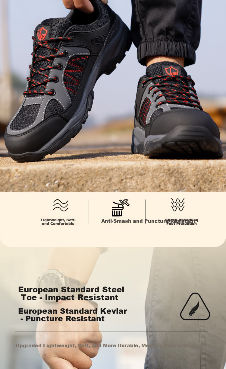 Blue Owl Shield Men's Summer Breathable Anti-Slip Anti-Smash Anti-Puncture Electrician Insulated 10KV Safety Work Shoes D209 Size 43 3