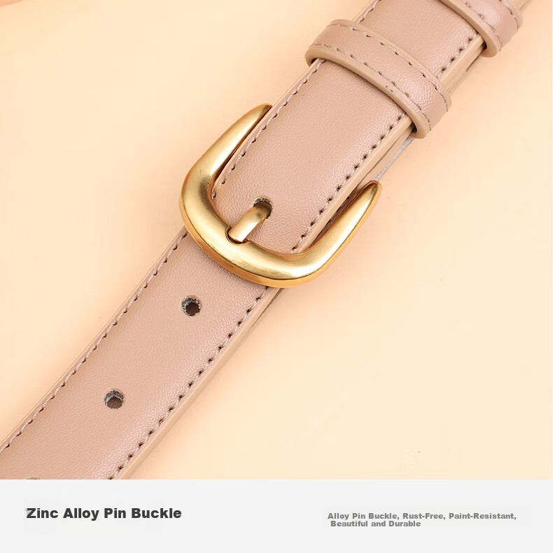 Hongdou Women's Leather Belt 2026 New Luxury Pin Buckle Belt Birthday Gift for Girlfriend Mom Valentine's Day Present 9