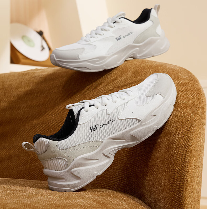 361° Men's Sports Shoes Yunjuan Autumn New Breathable Casual Shoes Men's Retro Thick-soled Dad Shoes 672636711-1 18