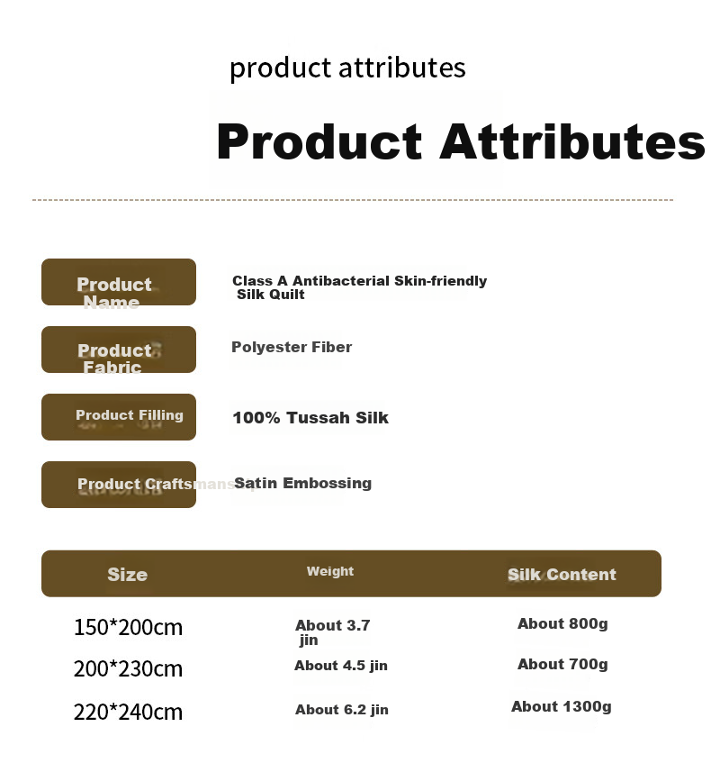 MUJI Silk Quilt A Grade 100% Mulberry Silk Medium-Long Silk Autumn Winter Quilt Air Conditioning Quilt Core 200*230cm Approx. 5.5 Jin 8