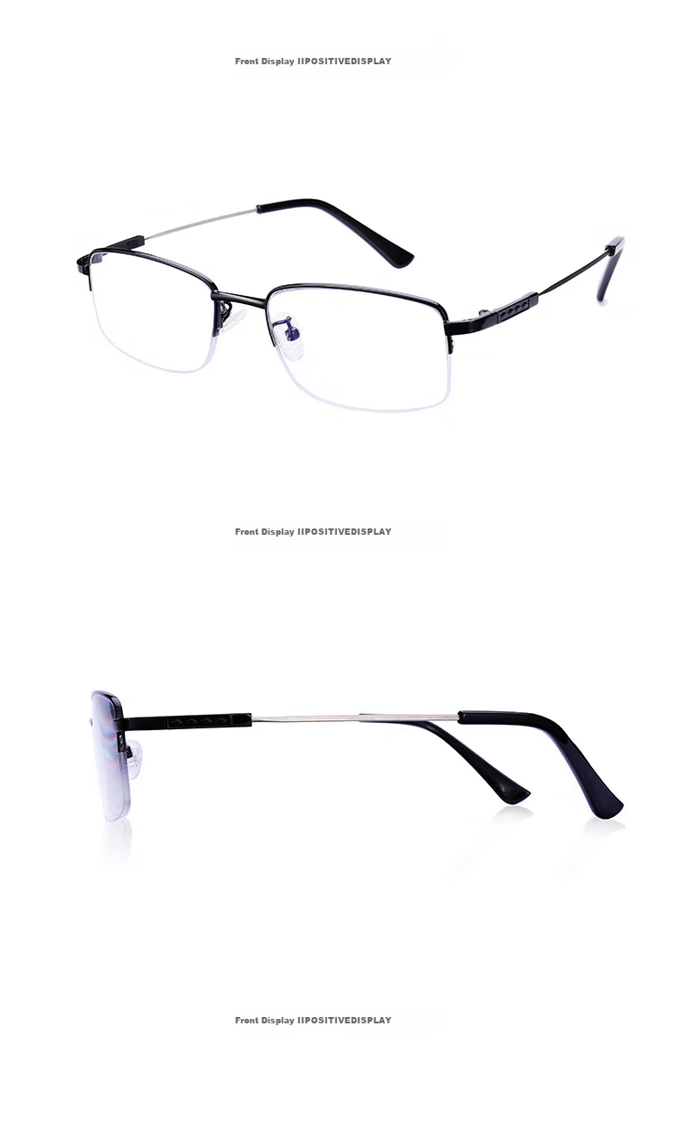 Mr. Pu Photochromic Blue Light Blocking Reading Glasses Unisex Memory Titanium Multifocal +3.5 Diopters (Ages 70+) 12