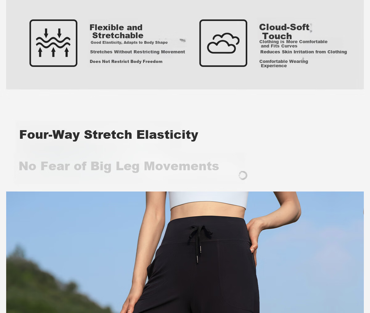 361° Yoga Pants Loose Fit 2025 New Sunscreen Straight Leg Long Pants Wide Leg Fitness Sports Pants for Women 3
