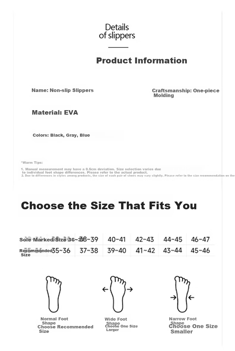 Seven-Color Spun Men's Slippers, Soft Step Sensation, Large Size 44-45, Four-Season Home Use, Bathroom Non-Slip, Outdoor Thick Sole Women's Sandals, Gray 12