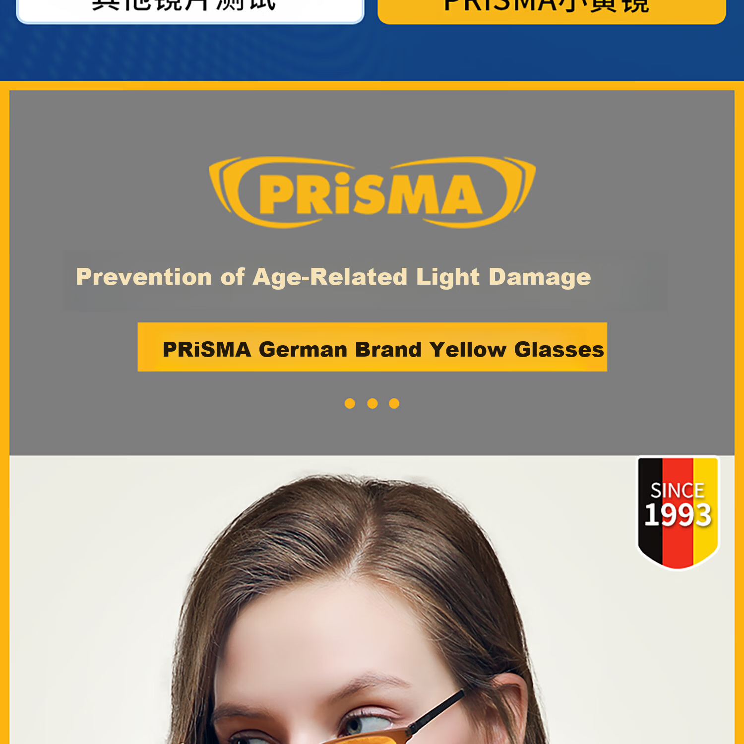 Prisma German Brand Blue Light Blocking Glasses for Women, Anti-Radiation Protective Eyewear for Mobile Phones and Computers, Lightweight Business Office FF709 4