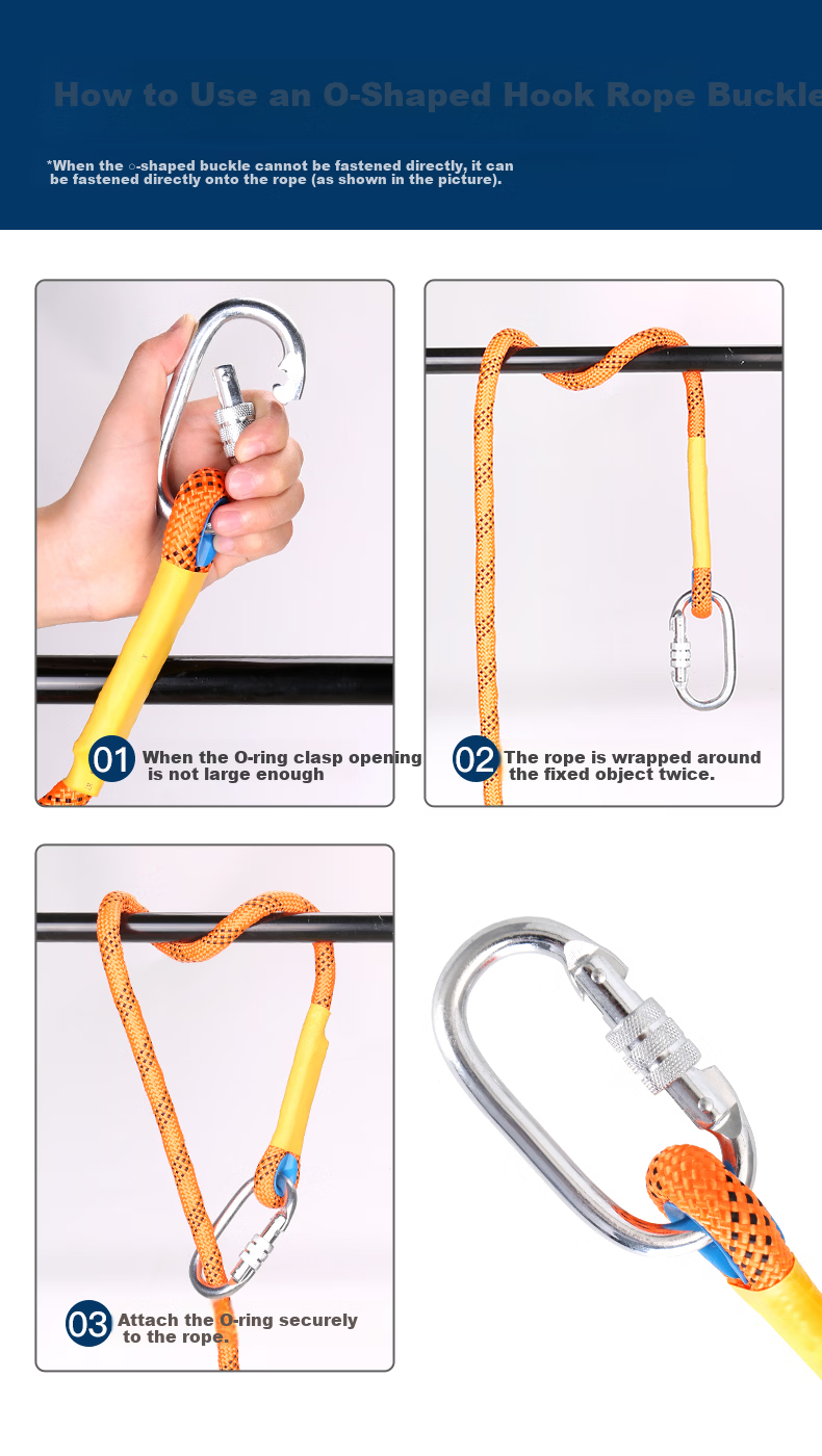 Jingte [Jingcang Speed Delivery] Five-Point Safety Harness, 2 Meters (Single Large Hook), Safety Rope, Fall Protection Lanyard, High-Altitude Work Safety Belt 9