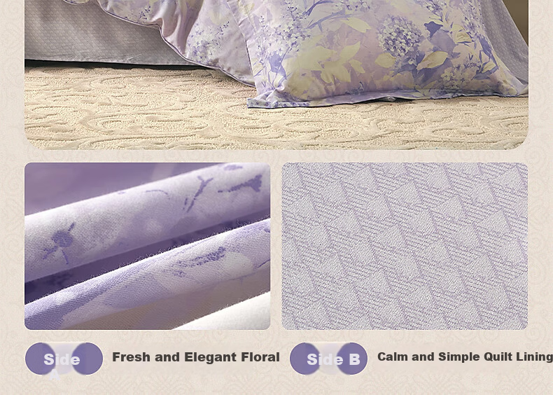 Bellece Mercury Home Textile 3-Piece Set 100% Cotton Duvet Cover Single 1.2m Bed Student Dormitory Back to School Season 14