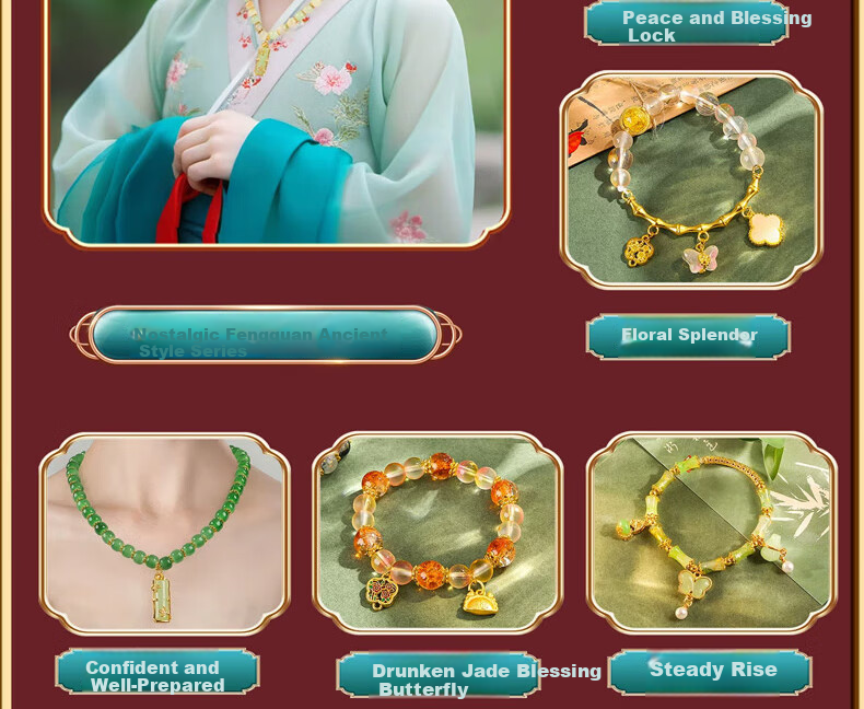 Jihao New Year New Year's Day Birthday Gift Bead Toy for Girls 7-14 Years DIY Handmade Jewelry Gift Box for Girls 3-6-10 4
