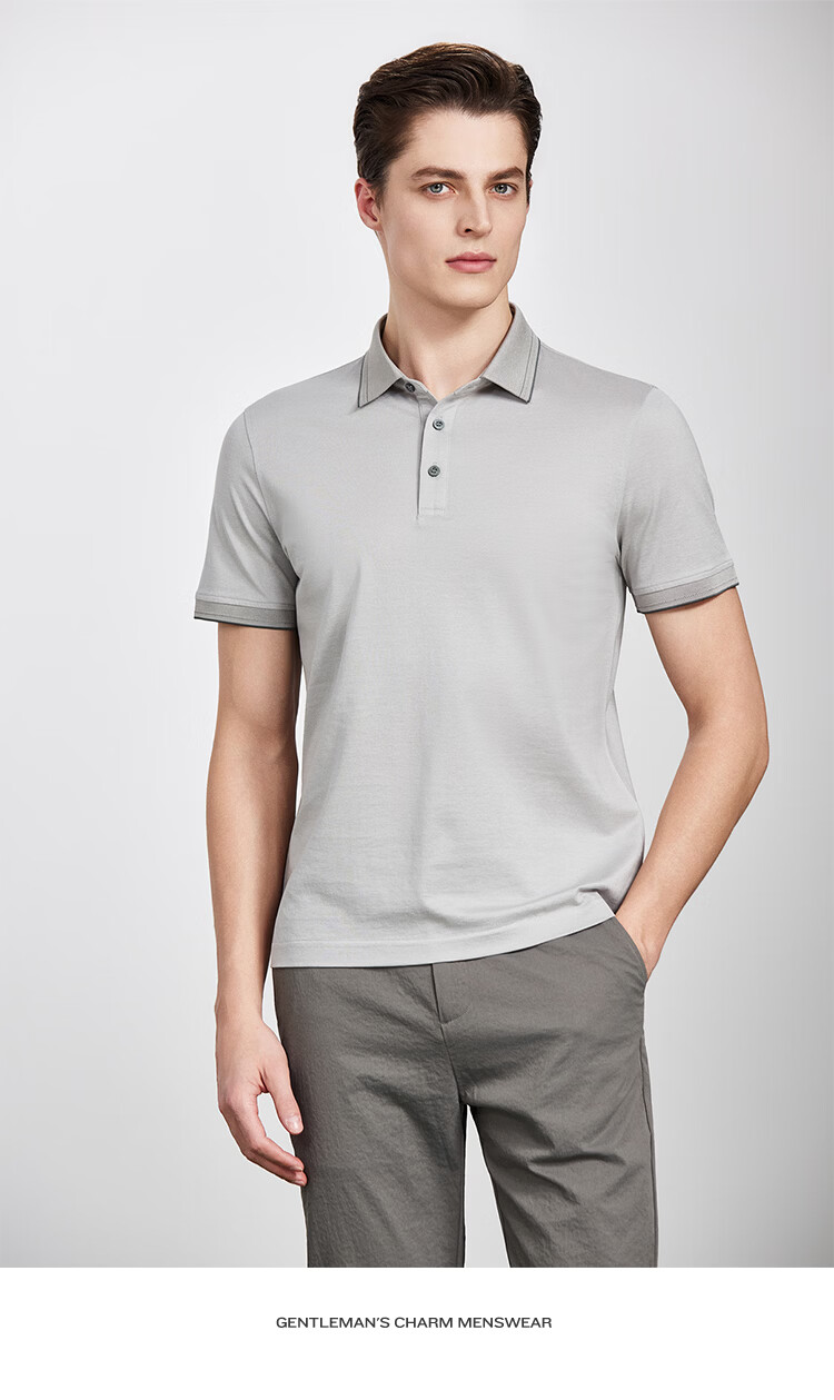 Antonio 55% Mulberry Silk Cooling Breathable High-End Short Sleeve Polo Shirt Men Summer Knitted Business Casual T-Shirt Top 40