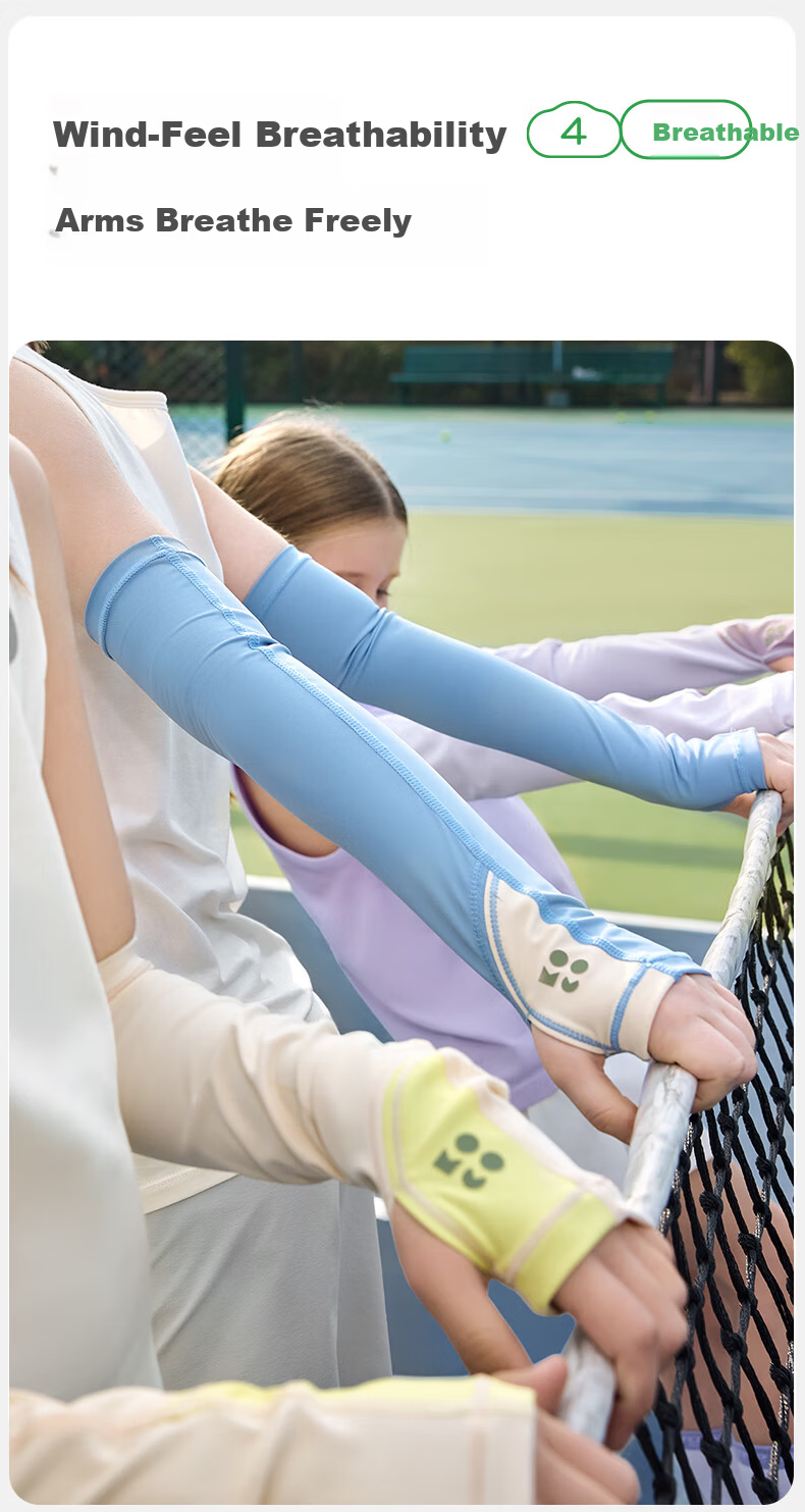 Kocotree KK Tree Kids UV Protection Breathable Baby Sun Protection Cooling Sleeves Boys Girls Summer Gray 13