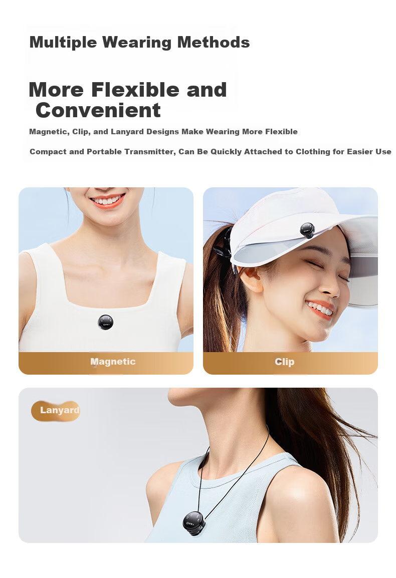 Good Shepherd Wireless Lavalier Microphone Live Streaming Audio Equipment TikTok Host Recording Video Mobile Phone Outdoor Noise-Canceling Professional Button Ear Mic Computer Microphone One-to-Two Un 16