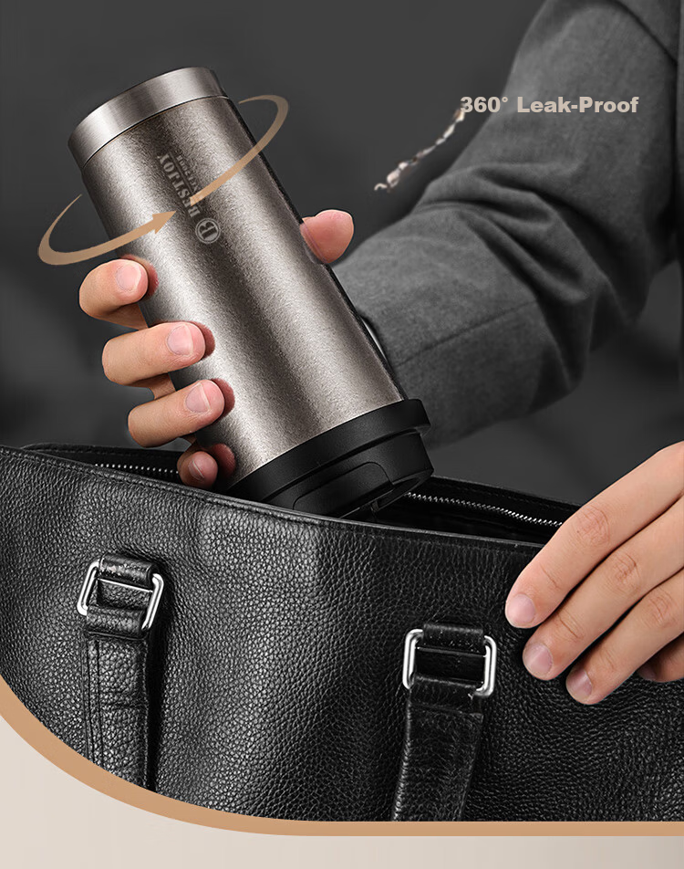 FUGURNG BESTJOY Pure Titanium Insulated Coffee Mug Gift for Holidays and Birthdays Men Portable Outdoor Car High-End Titanium Cup 13