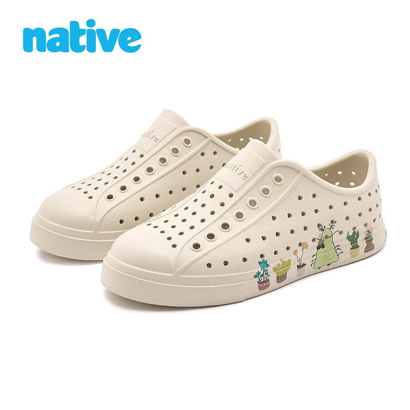 Native Women's Guardian Spirit Series Summer New Beach Sandals Off-White | Gardener | Guardian Spirit Size 42