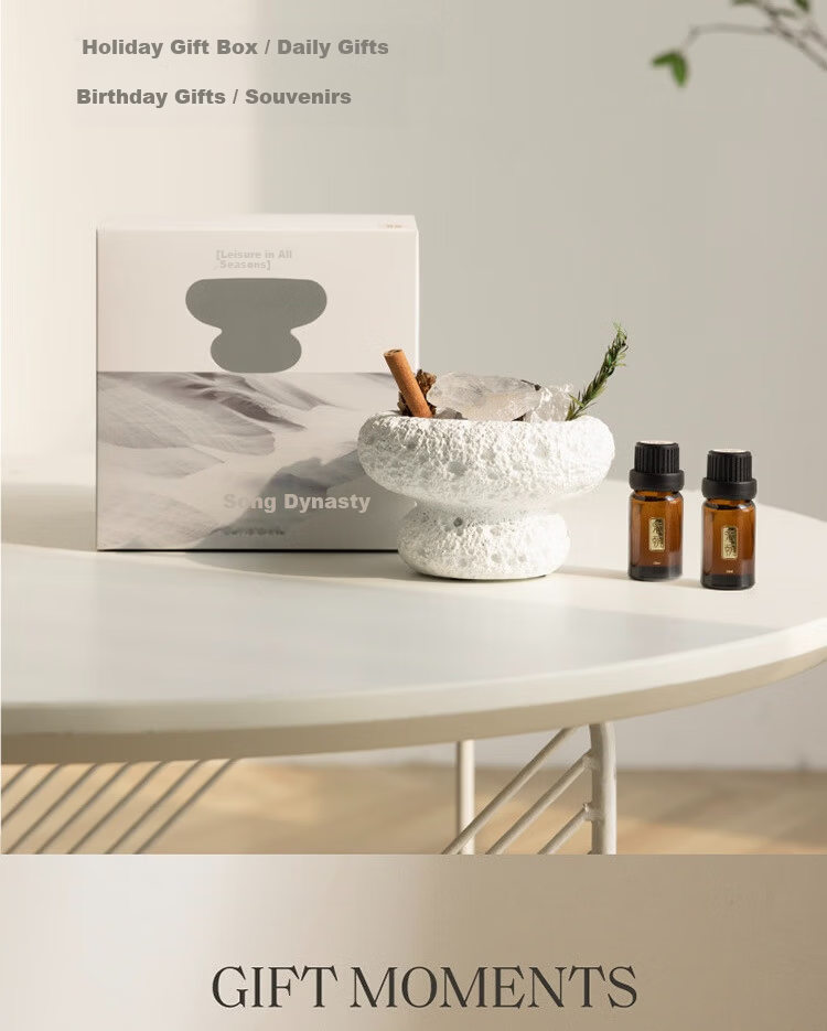 Song Dynasty Four Seasons Leisure Courtyard Aromatherapy Incense Long-lasting Fragrance for Bedroom Birthday Niche Wedding Mother's Day Gift Crystal Rhythm Sandalwood 12