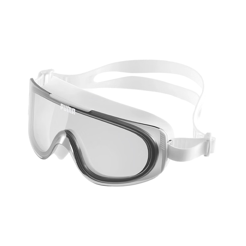 PUMA Adult Large Frame HD Anti-Fog Swimming Goggles UV Protection Eco-Friendly Soft Silicone Seamless Waterproof Goggles