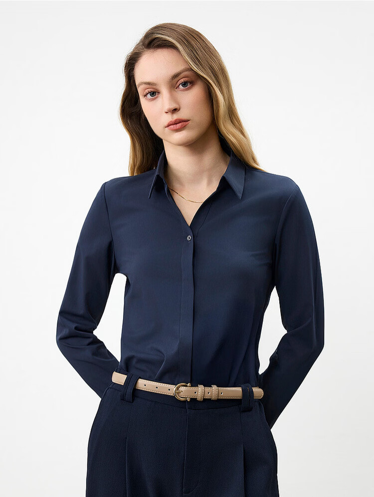 G2000 Modal Stretch Women's Business Commuter Long Sleeve Shirt 2026 Spring Summer Mall Edition 23
