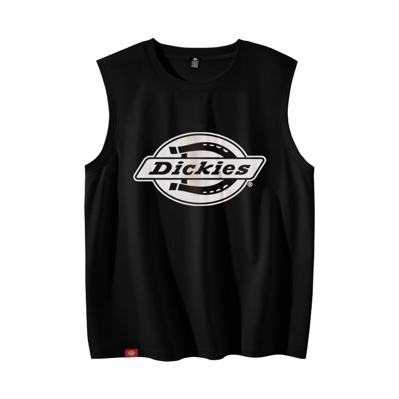 Dickies American Vintage Wide Shoulder Cotton Vest Men 2026 Summer New Outdoor Sports Loose Breathable Sweat-Resistant Top