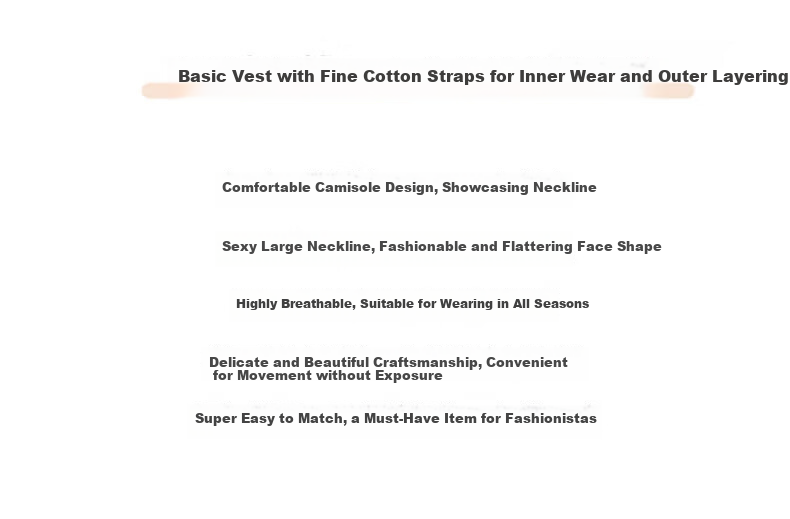 Langsha Women's Small Camisole Vest 2026 New Slim Fit Slimming Backless Sleeveless Thin Outerwear Basic Top 2