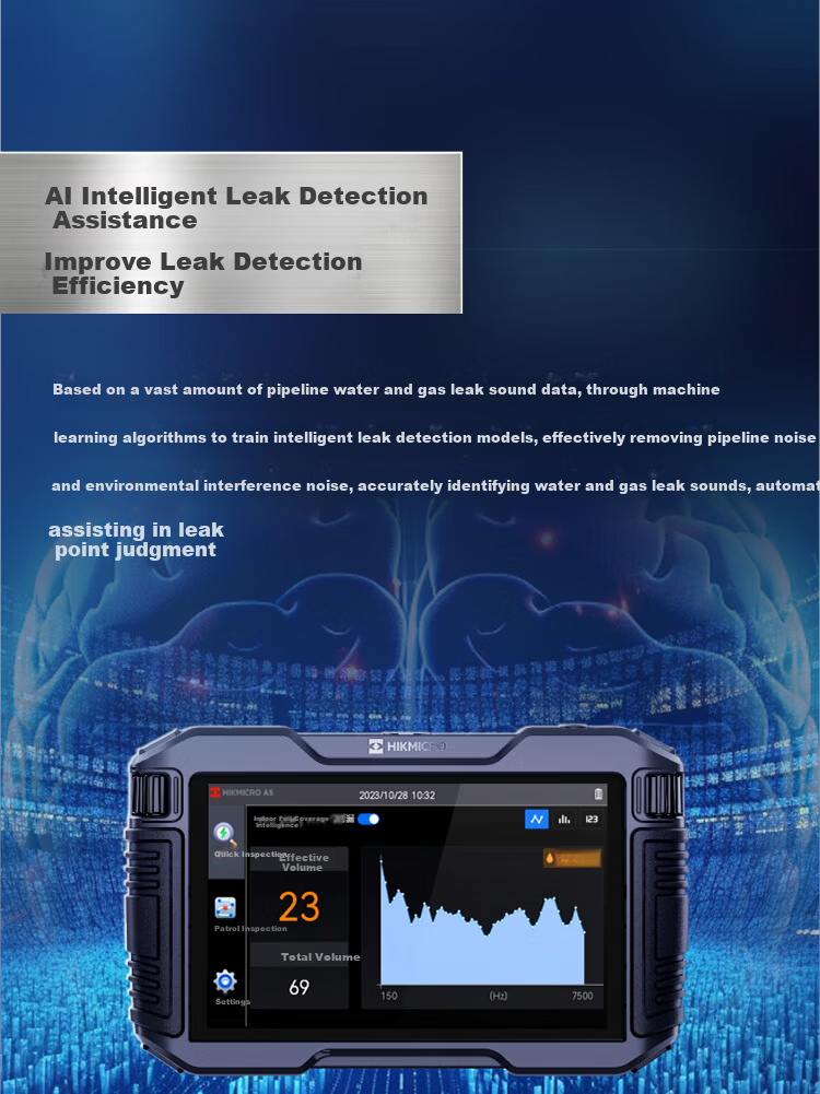 HIKMICRO Leak Detection AI High-Precision Water Leak Locator for Pipes and Underfloor Heating A5 2