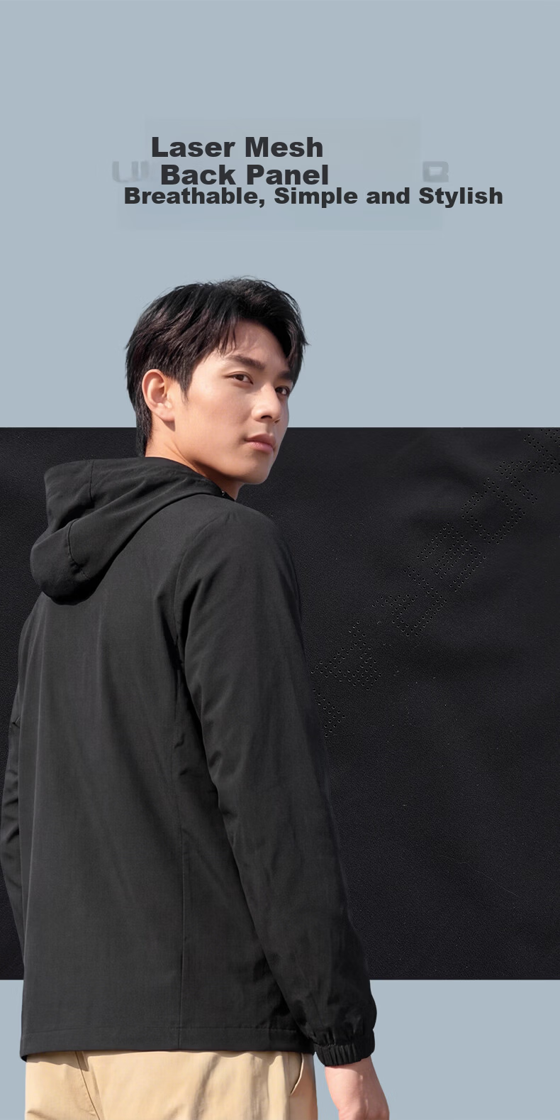 Under Armour Men's Sports Jacket, Summer New Style Sun Protection Clothing, Ice Silk Cool-Feeling Breathable Lightweight Outdoor Running Training Jacket 9