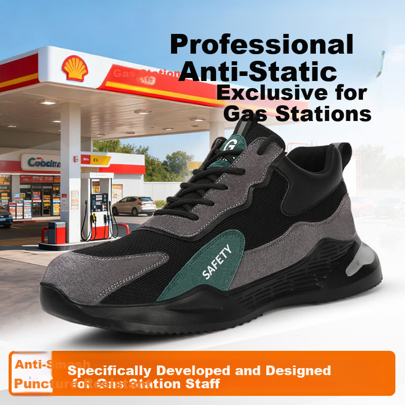 Jingtu Anti-Static Safety Work Shoes Unisex Steel Toe Anti-Smash Puncture-Resistant Ultra-Light Model 2095SA Size 41