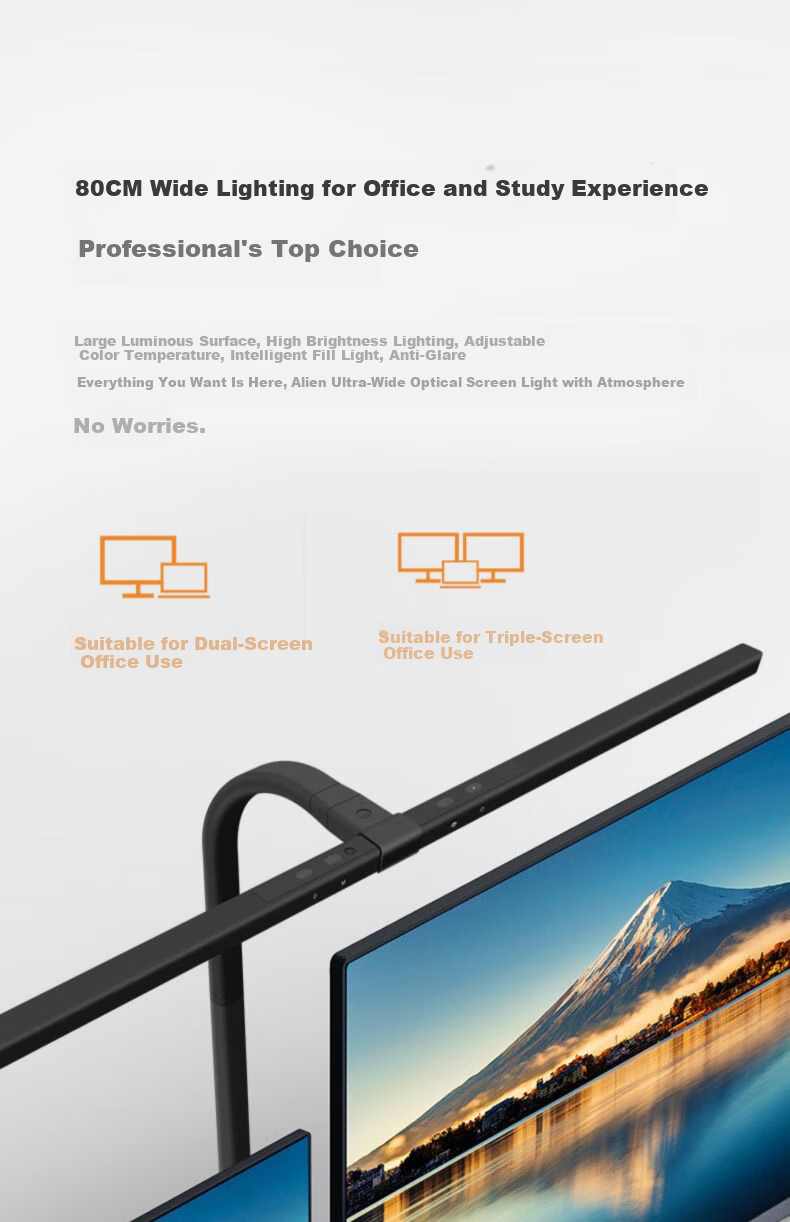Dpdupi Alien Standing Screen Light for Office Desk, Gaming Computer Monitor, National AA Full Spectrum Intelligent Eye Protectio 18