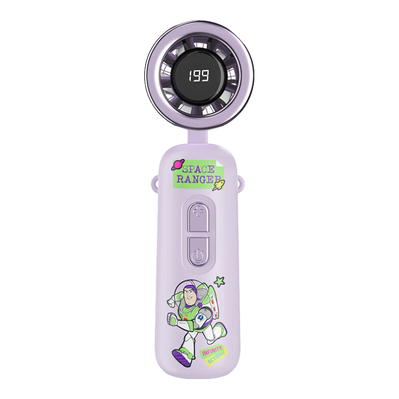 Disney Mini Portable Handheld USB Rechargeable Fan Large Airflow Long Battery Life Student Office Desktop Birthday Gift Graduation Travel C80 Buzz Lightyear