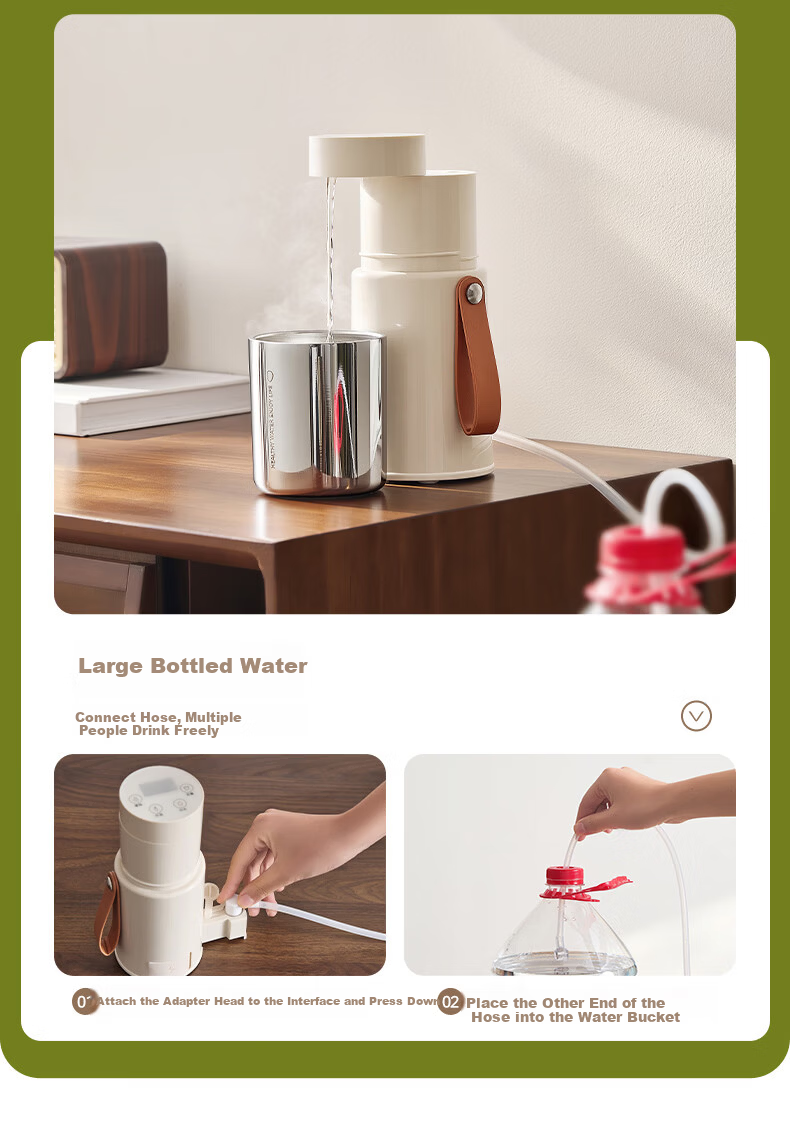 Midea [Price Protection 618] Portable Instant Hot Water Dispenser, Compact Household Electric Kettle, Travel-Friendly Foldable Portable Electric Kettle, Touch-Controlled Rapid Heating for Global Voltage 17