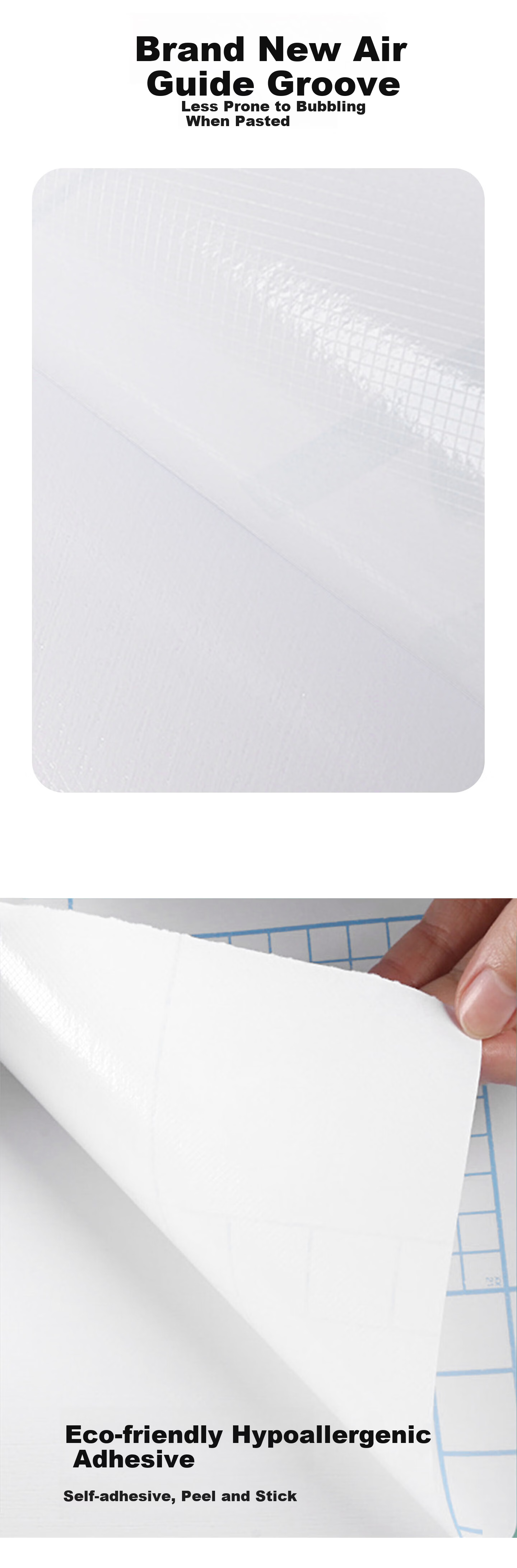 Fuju Thickened Waterproof Self-Adhesive Wood Grain Desktop Renovation Sticker 0.6x2m 3