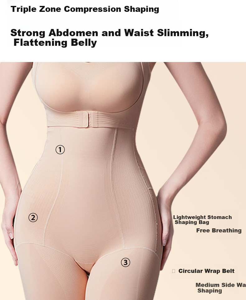 Tingmei Black Bandage Shaping Bodysuit Strong Abdomen Control Hip Lift One-Piece Waist Slimming Body Shaper Skin Care 9