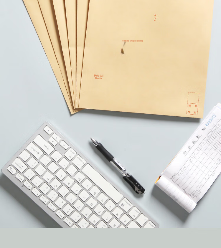 JD Jingzao Popular Product No.9 A4 Kraft Paper Envelopes 324x229mm Business Invoice Salary Office Envelopes 40 Pack 2