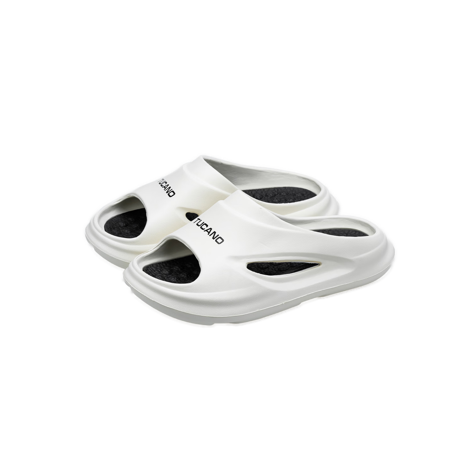 Woodpecker Men's Slippers Summer 2026 New EVA Soft Sole Comfortable Beach Shoes Indoor Outdoor FY2630-5 White Size 38