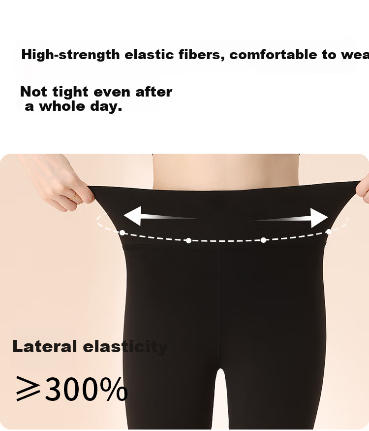 MiiOW Women's Cationic Thermal Pants 10A Antibacterial High-Waist Hip-Lifting Thickened Fleece-Lined Leggings Dark Gray 2XL 13