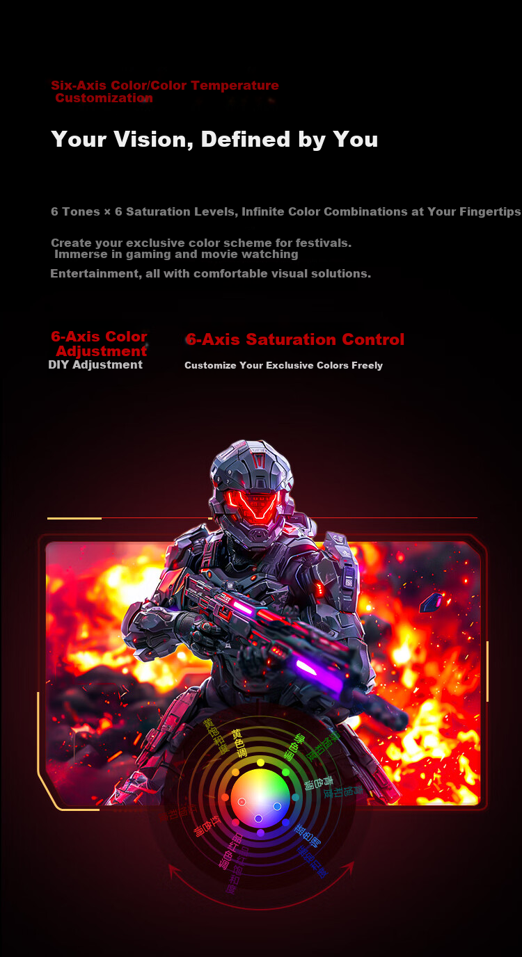 AOC 27-inch 260Hz FastIPS 1ms Factory Calibrated Hardware Low Blue Light Delta Gaming Monitor 27G51Z Series 7